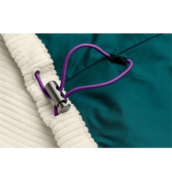 PUMA X BUTTER GOODS CORDUROY TRACK JACKET MENS SIZE 2XL XXL FULL ZIP GREEN WHITE - Picture 4 of 5